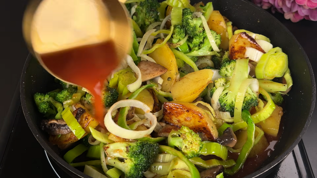 Брокколи с овощами и грибами - полезный рецепт Вашему организму