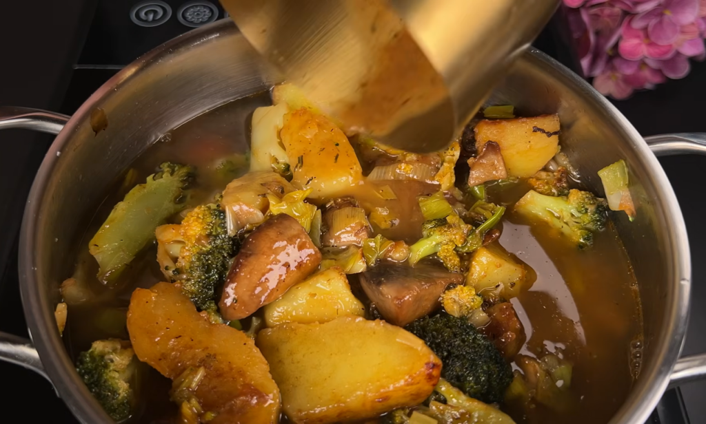 Брокколи с овощами и грибами - полезный рецепт Вашему организму